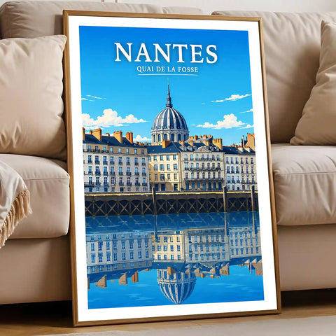 Affiche Nantes Quai de la Fosse