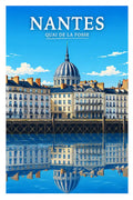 Affiche Nantes Quai de la Fosse