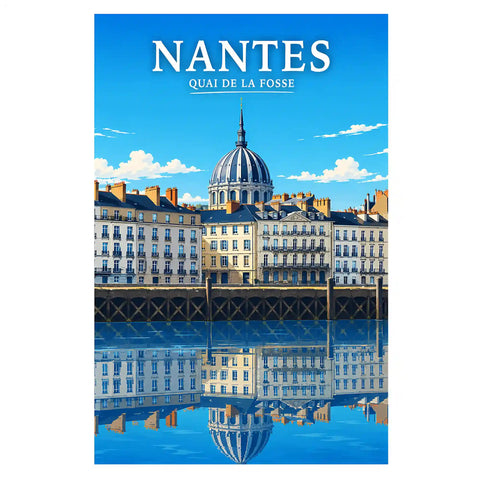 Affiche Nantes Quai de la Fosse
