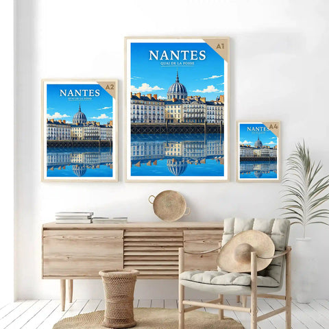 Affiche Nantes Quai de la Fosse