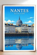Affiche Nantes Quai de la Fosse