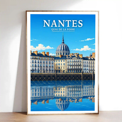 Affiche Nantes Quai de la Fosse