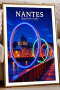 Affiche Nantes Quais de la Loire