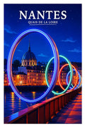 Affiche Nantes Quais de la Loire