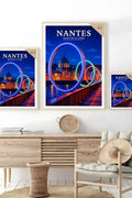 Affiche Nantes Quais de la Loire