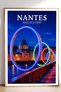 Affiche Nantes Quais de la Loire