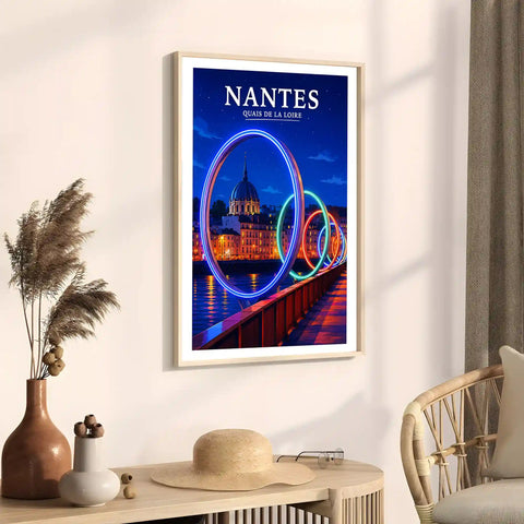 Affiche Nantes Quais de la Loire