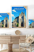 Affiche Orléans Collégiale Saint-Aignan