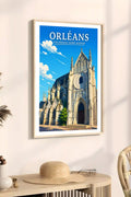 Affiche Orléans Collégiale Saint-Aignan