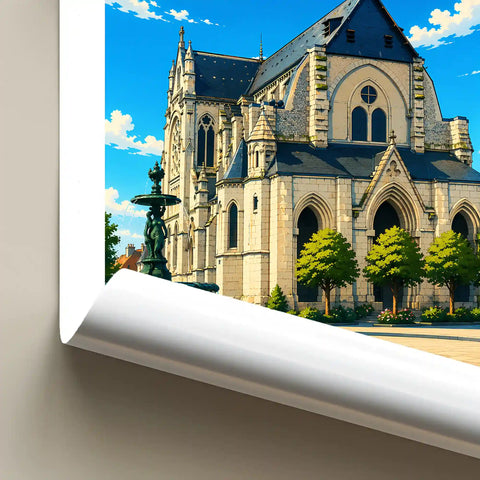 Affiche Orléans Église Saint-Paterne