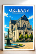 Affiche Orléans Église Saint-Paterne
