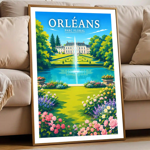 Affiche Orléans Parc Floral