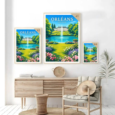 Affiche Orléans Parc Floral