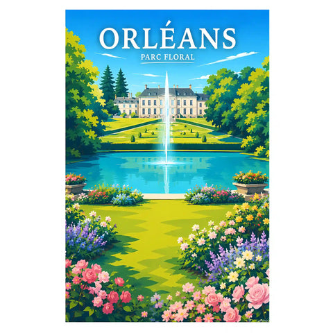 Affiche Orléans Parc Floral