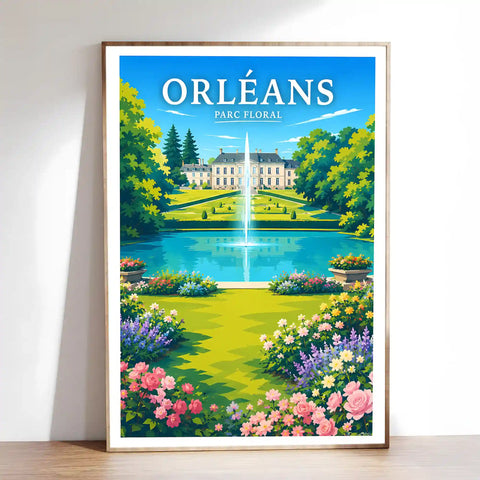 Affiche Orléans Parc Floral