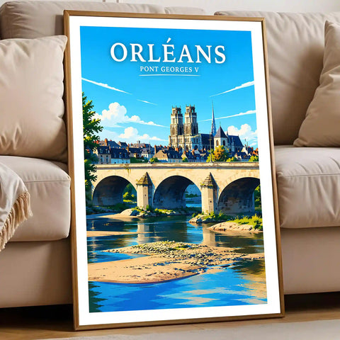 Affiche Orléans Pont Georges V