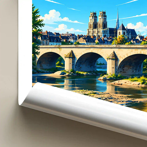 Affiche Orléans Pont Georges V
