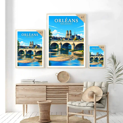 Affiche Orléans Pont Georges V