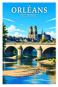 Affiche Orléans Pont Georges V