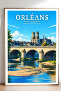 Affiche Orléans Pont Georges V