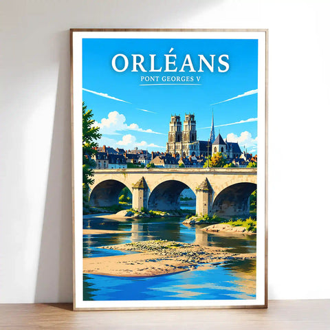 Affiche Orléans Pont Georges V