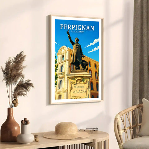 Affiche Perpignan Place Arago