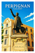 Affiche Perpignan Place Arago