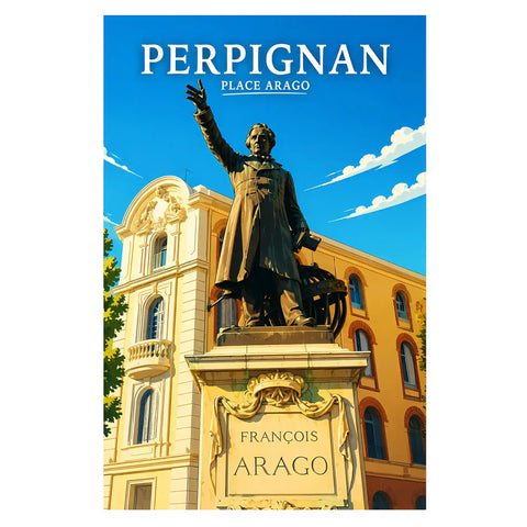 Affiche Perpignan Place Arago