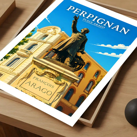 Affiche Perpignan Place Arago