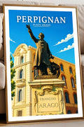 Affiche Perpignan Place Arago