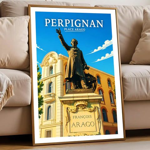 Affiche Perpignan Place Arago