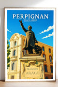 Affiche Perpignan Place Arago