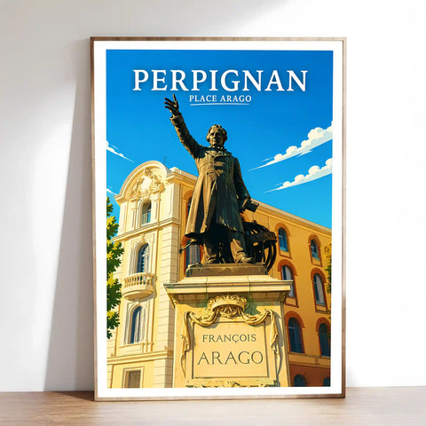 Affiche Perpignan Place Arago