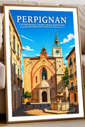 Affiche Perpignan Cathédrale Saint-Jean-Baptiste