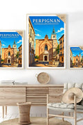 Affiche Perpignan Cathédrale Saint-Jean-Baptiste