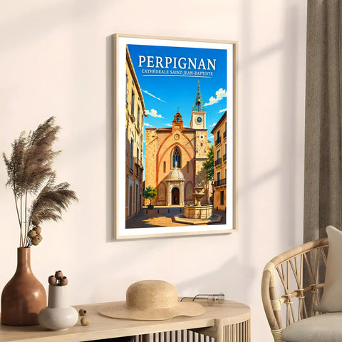 Affiche Perpignan Cathédrale Saint-Jean-Baptiste