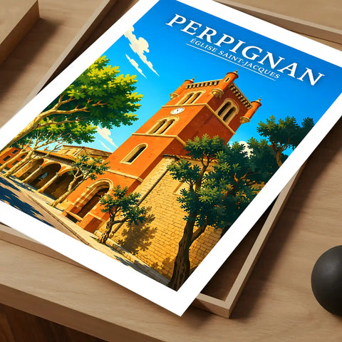 Affiche Perpignan Église Saint-Jacques