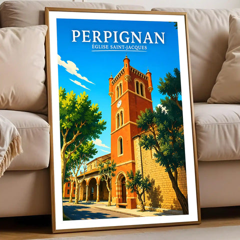 Affiche Perpignan Église Saint-Jacques