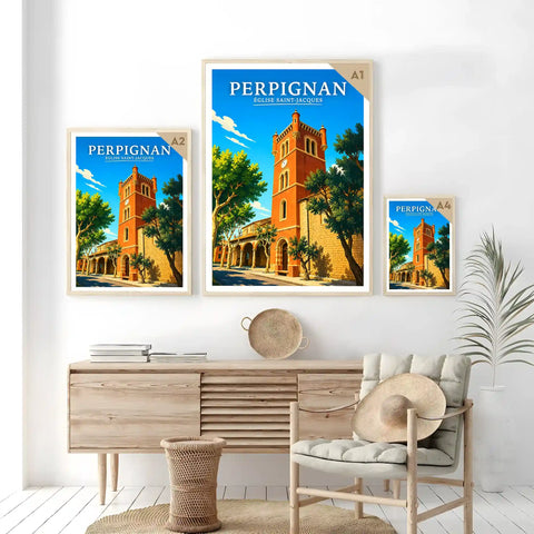 Affiche Perpignan Église Saint-Jacques