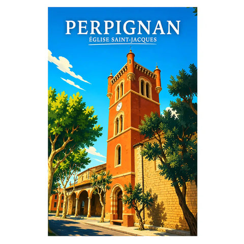 Affiche Perpignan Église Saint-Jacques