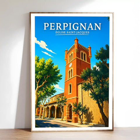 Affiche Perpignan Église Saint-Jacques