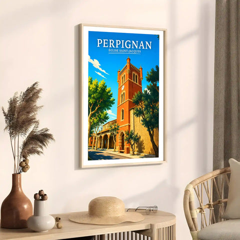 Affiche Perpignan Église Saint-Jacques