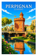 Affiche Perpignan Le Castillet