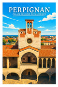 Affiche Perpignan Palais des Rois de Majorque