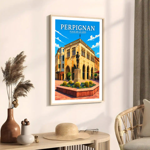 Affiche Perpignan Place de la Loge
