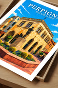 Affiche Perpignan Place de la Loge