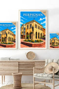 Affiche Perpignan Place de la Loge