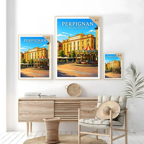 Affiche Perpignan Place de la République