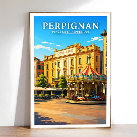 Affiche Perpignan Place de la République