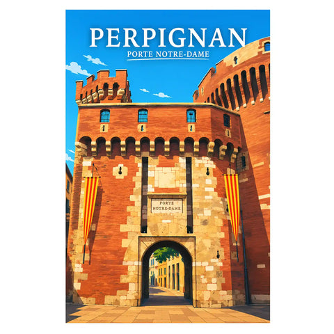 Affiche Perpignan Porte Notre-Dame